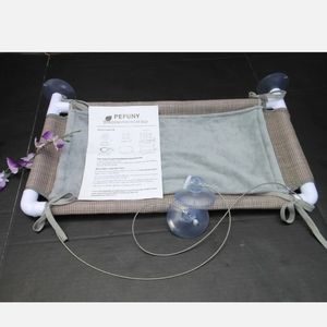 Cat Window Hammock Cat Window Suction Cup Window Perch ~ Beige /Grey